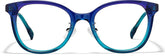 Indigo Turquoise Gradient Cat-Eye Glasses #P4464416