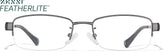 Gray Rectangle Glasses #P570312