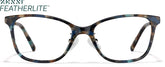 Blue Tortoiseshell Square Glasses #P7821216