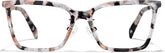 Light Brown Tortoiseshell Square Glasses #P7821339