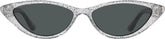 Silver Cat-Eye Sunglasses #T01961112