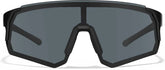 Black with Gray Lenses Wrap-Around Sports Sunglasses #T02072112