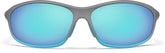 Gray with Sky Blue Mirror Oval Sunglasses #T02181616