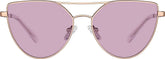 Rose Gold Cat-Eye Sunglasses #T04121919