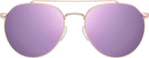 Rose Gold Aviator Sunglasses #T04881919