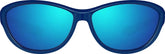 Blue with Blue Mirror Wraparound Sunglasses #T08021616