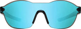 Grey with Blue Mirror Oval Sunglasses #T08051216