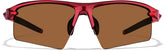 Red with Brown Lenses Wrap-Around Sports Sunglasses #T99081815