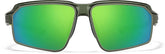 Green with Green Mirror Active Wrap-Around Sunglasses #T99802424