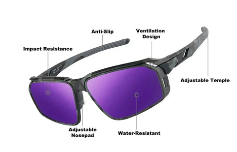 Pattern Zunnies - Active Wrap-Around Sunglasses #1010912