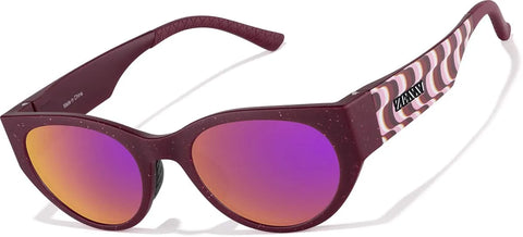 Red Speckle Zunnies - Sports Cat-Eye Sunglasses #1013318