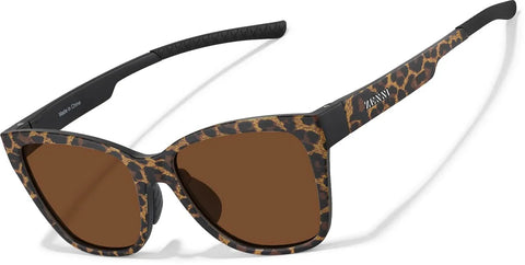 Leopard Print Zunnies - Cat-Eye Sports Sunglasses #1014049