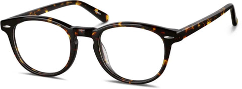 Tortoiseshell Round Glasses #109825