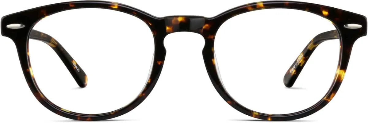 Tortoiseshell Round Glasses #109825