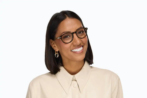 Tortoiseshell Round Glasses #109825