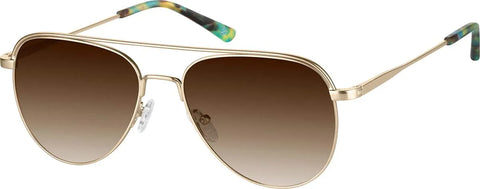 Gold Aviator Sunglasses #1128914