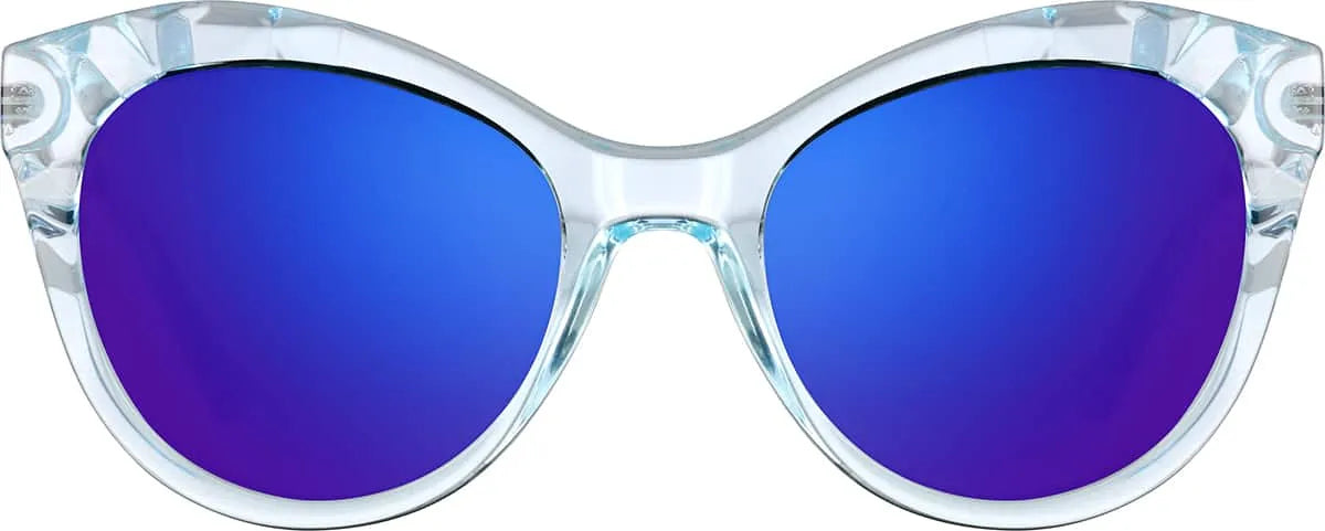 icy-blue Cat-Eye Sunglasses #1135016