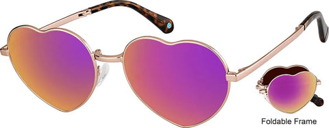 Rose Gold Foldable Stainlees Steel Heart Frames #1161619