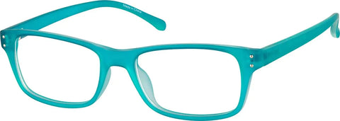 Azure Rectangle Glasses #124516