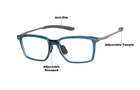 Blue Zunnies - Rectangle Sports Glasses #1303716