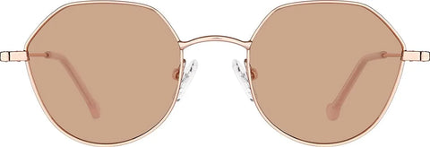 Rose Gold Geometric Glasses #157719