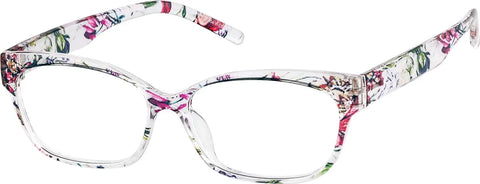 Floral Rectangle Glasses #2018723