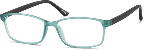 Teal Rectangle Glasses #2019616