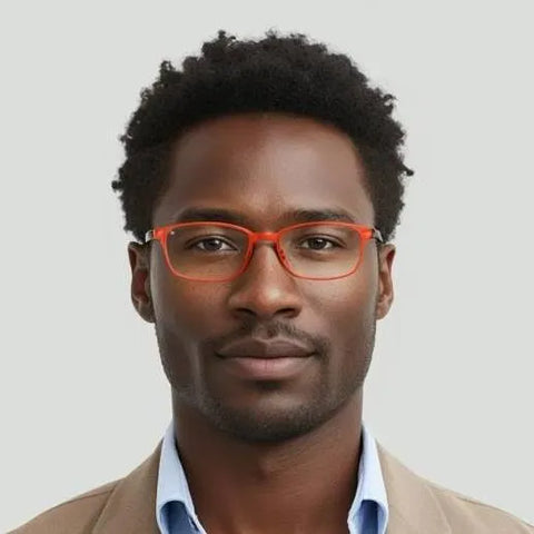 Red Rectangle Glasses #2019618