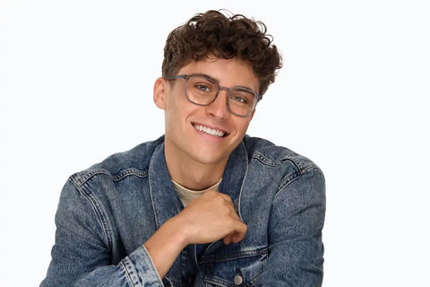 Gray Square Glasses #2041312
