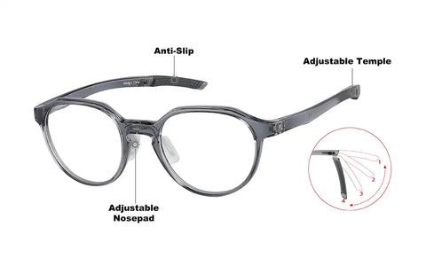 Gray Zunnies - Geometric Sports Glasses #2049412