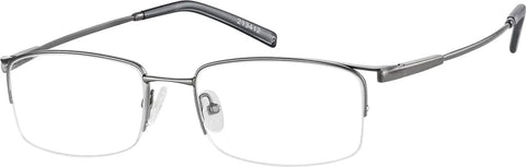 Gray Rectangle Glasses #213412
