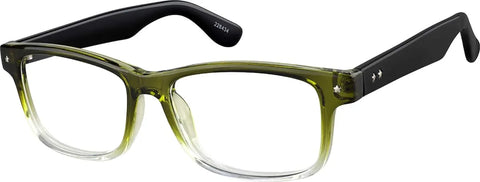 Olive Rectangle Glasses #228434