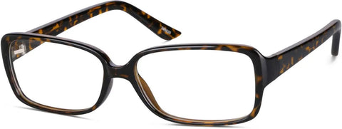 Tortoiseshell Rectangle Glasses #286625