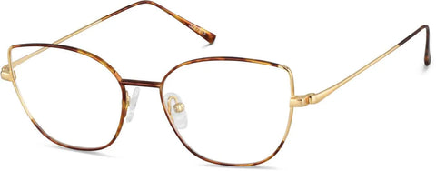 Tortoiseshell/Gold Cat-Eye Glasses #3227515