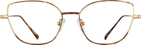 Tortoiseshell/Gold Cat-Eye Glasses #3227515