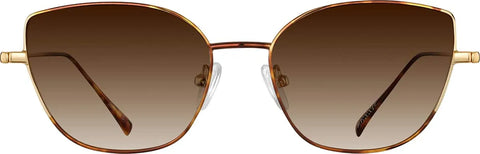 Tortoiseshell/Gold Cat-Eye Glasses #3227515