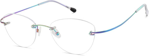 Multicolor Customizable Titanium Rimless Glasses #372229