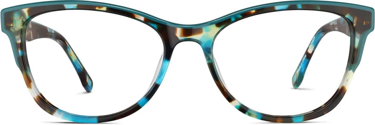 Teal Cat-Eye Glasses #4434824