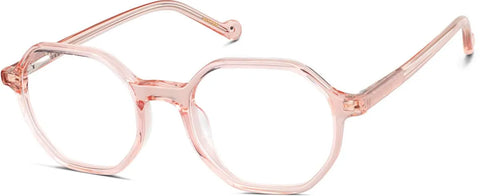Pink Kids' Geometric Glasses #4457033