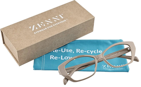 Gray Cat-Eye Glasses #4469012