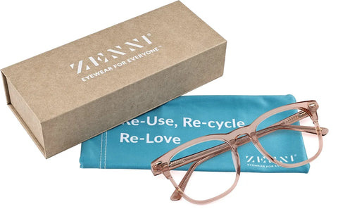 Transparent Pink Square Glasses #4482319