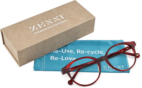 Red Tortoiseshell Round Glasses #4482418