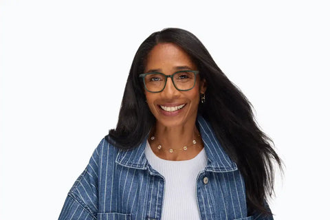 Green Square Glasses #7816824