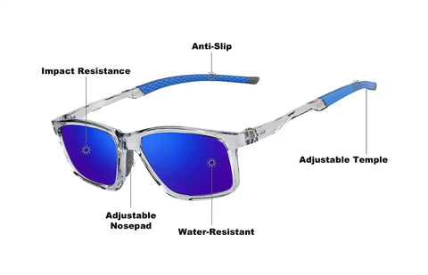 Gray Zunnies - Rectangle Sports Sunglasses #99112612