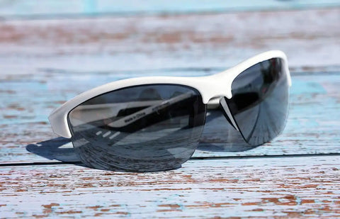 White Half-Rim Sunglasses #A10161930