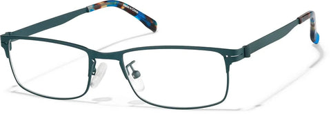 Forest Green Rectangle Glasses #P325024