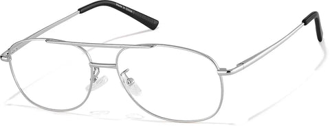 Silver Aviator Glasses #P418911