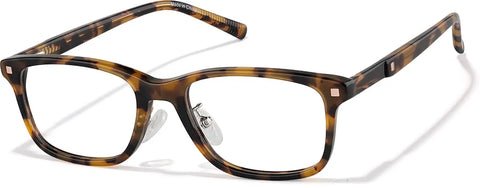 Tortoiseshell Rectangle Glasses #P4433425