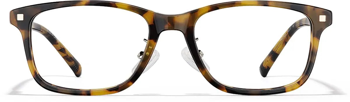 Tortoiseshell Rectangle Glasses #P4433425