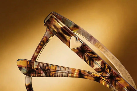 Sand Tortoiseshell Gradient Square Glasses #P4450215